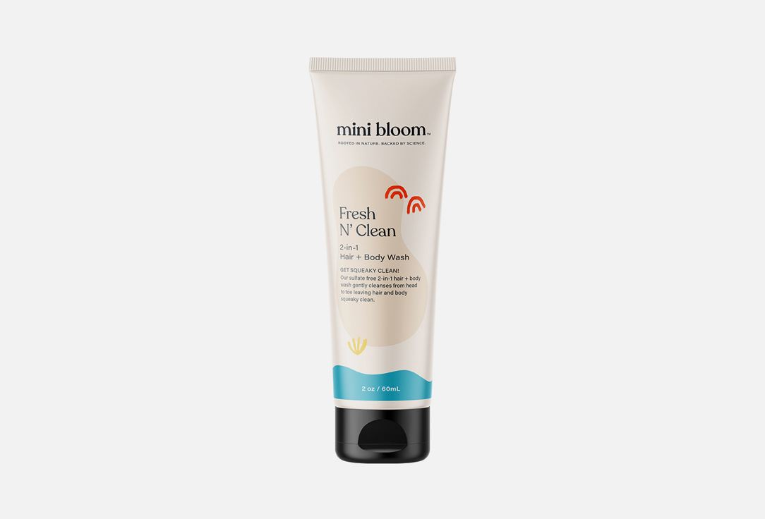 Mini Bloom Softening Hair & Body Wash Fresh N' Clean 60 ml Mini Bloom Softening Hair & Body Wash Fresh N' Clean