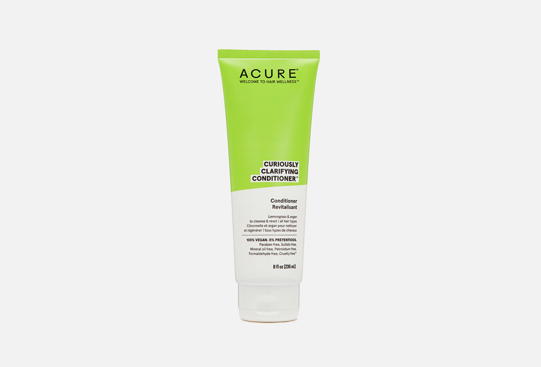 Acure Moisturizing Conditioner Curiously Clarifying Lemongrass 250 ml Acure Moisturizing Conditioner Curiously Clarifying Lemongrass