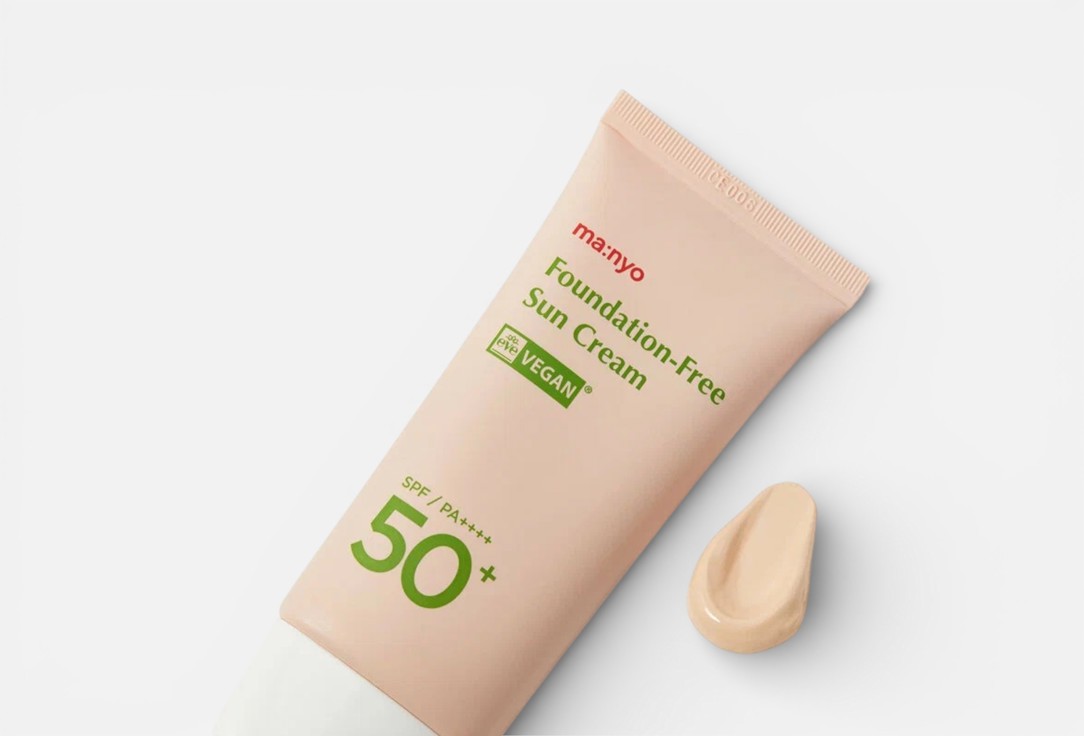 ma:nyo Sunscreen Face Toning Cream SPF 50+ Foundation-Free Sun Cream Moisture