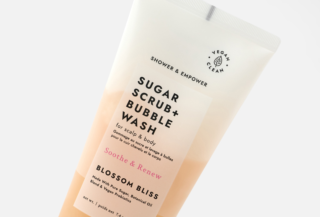 Voesh 2-in-1 Body Scrub & Body Wash Scalp & Body Scrub Blossom Bliss