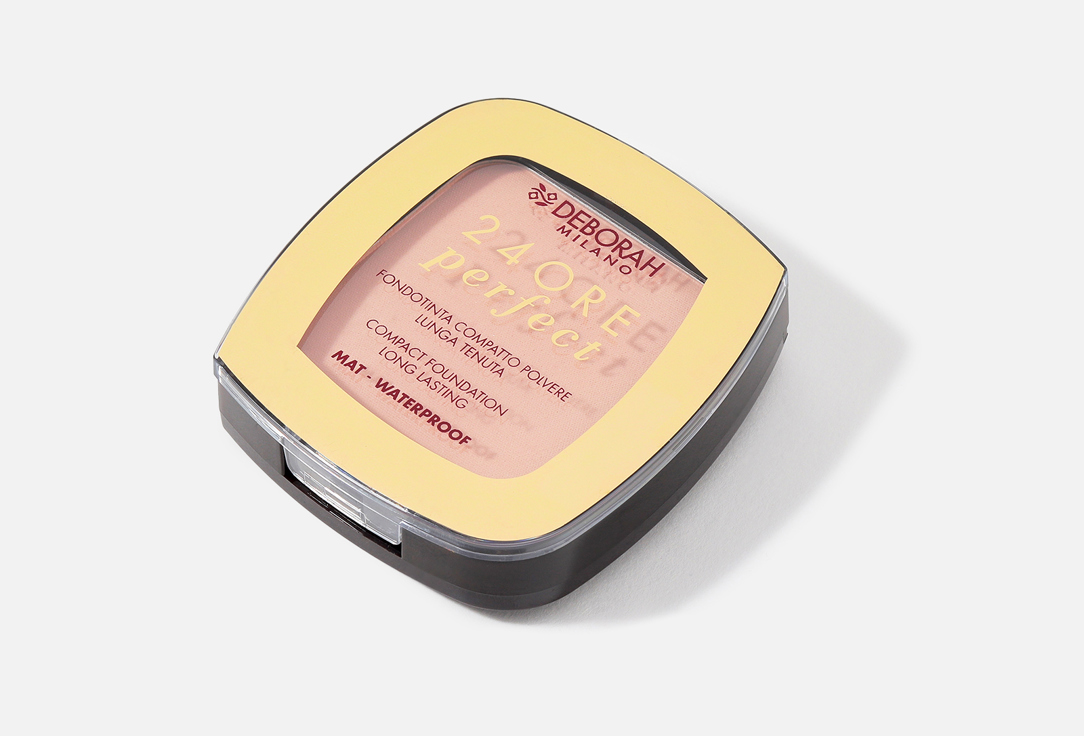 DEBORAH MILANO Compact foundation long lasting 24ore perfect 02, Natural 9 g DEBORAH MILANO Compact foundation long lasting 24ore perfect