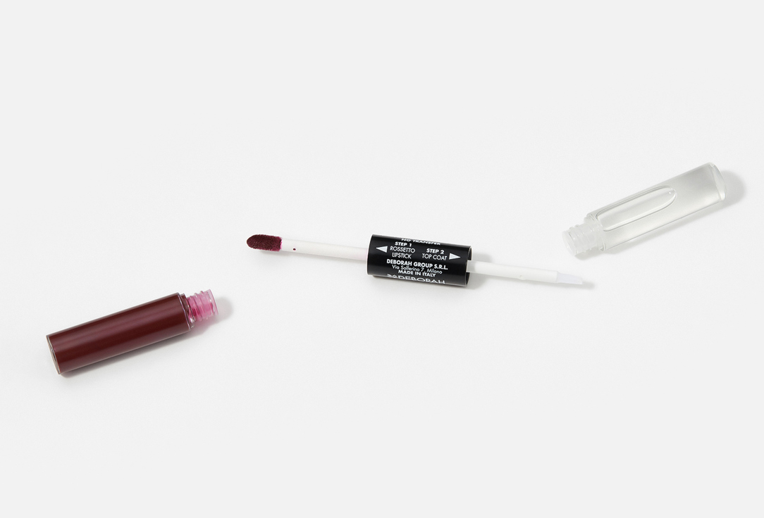 DEBORAH MILANO 2 in 1 liquid lipstick Absolute lasting 18, Plum 8 ml DEBORAH MILANO 2 in 1 liquid lipstick Absolute lasting