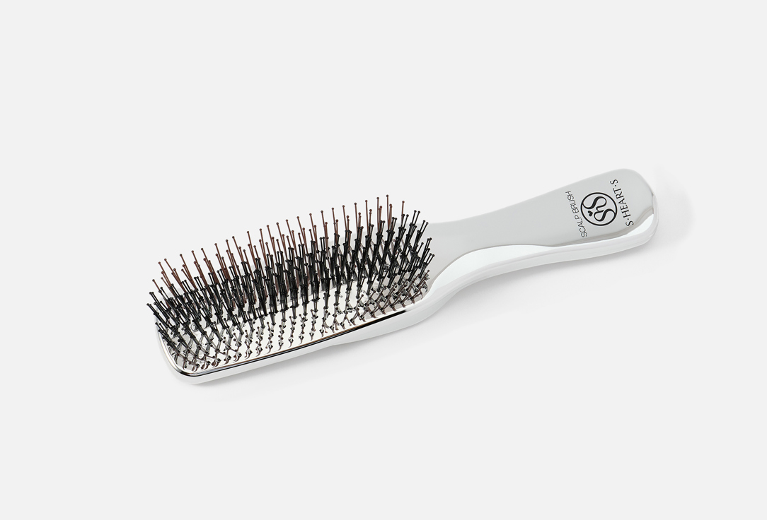 S-Heart-S Scalp brush Plus for professional long Silver 1 pcs S-Heart-S Scalp brush Plus for professional long