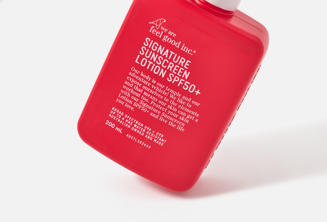 We are feel good inc. Sunscreen lotion SPF50+ Signature