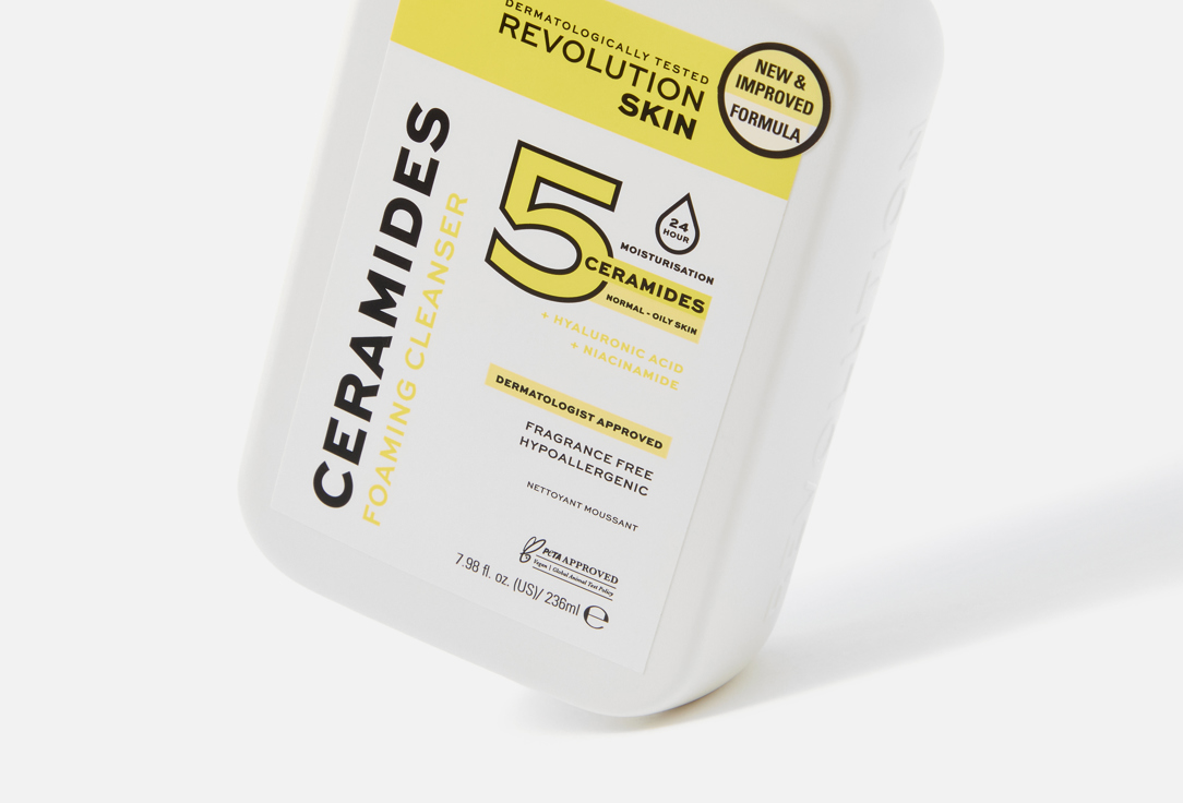 REVOLUTION SKINCARE pore-refining cleanser for normal & oily skin Ceramides Foaming Cleanser