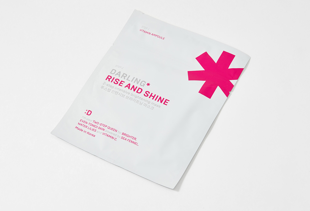 DARLING* 2-step intensive brightening mask RISE AND SHINE