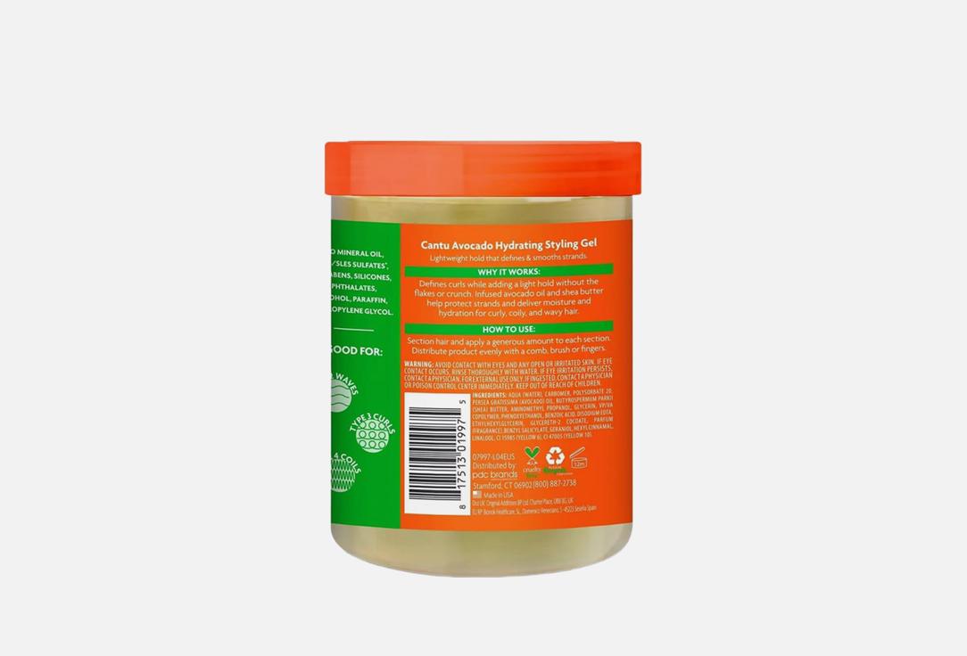 CANTU Hair Styling Gel Avocado Styling Gel 524 g CANTU Hair Styling Gel Avocado Styling Gel