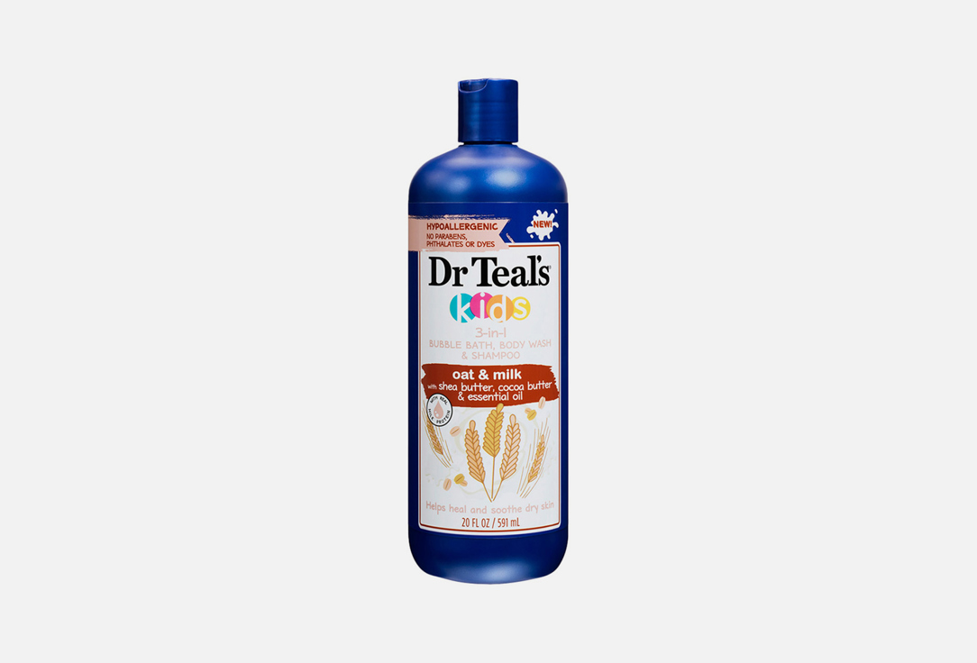DR TEALS Kids 3 in 1 body wash Oat & milk 591 ml DR TEALS Kids 3 in 1 body wash Oat & milk