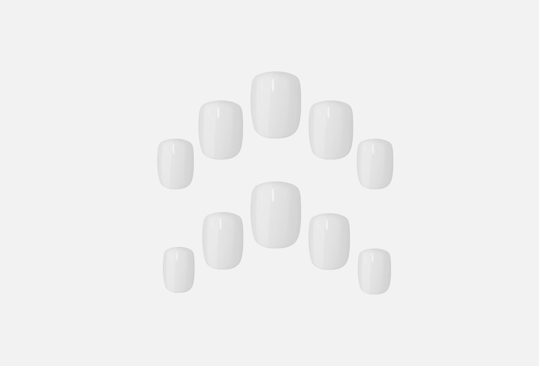 ELEGANT TOUCH Colour false nails Cloud white