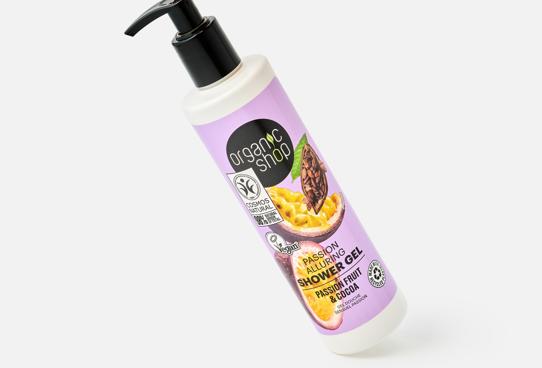 Organic Shop Гель для душа с притягательным ароматом Passion Fruit And Cocoa