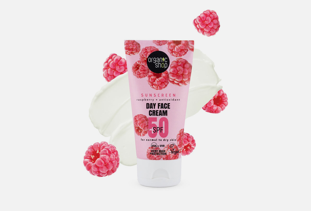 Organic Shop Sunscreen Day Face Cream SPF50 Sun. Sunscreen 50 ml Organic Shop Sunscreen Day Face Cream SPF50 Sun. Sunscreen