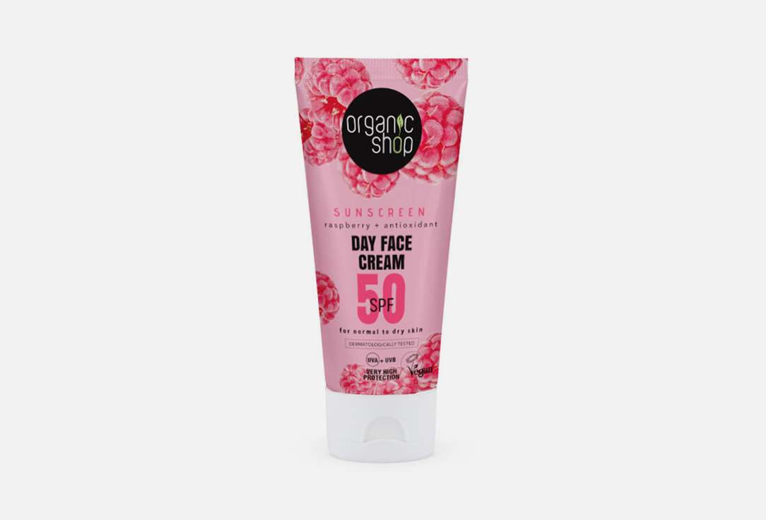 Organic Shop Sunscreen Day Face Cream SPF50 Sun. Sunscreen 50 ml Organic Shop Sunscreen Day Face Cream SPF50 Sun. Sunscreen