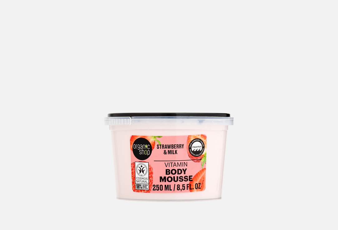 Organic Shop Vitamin Body Mousse Strawberry 250 ml Organic Shop Vitamin Body Mousse Strawberry