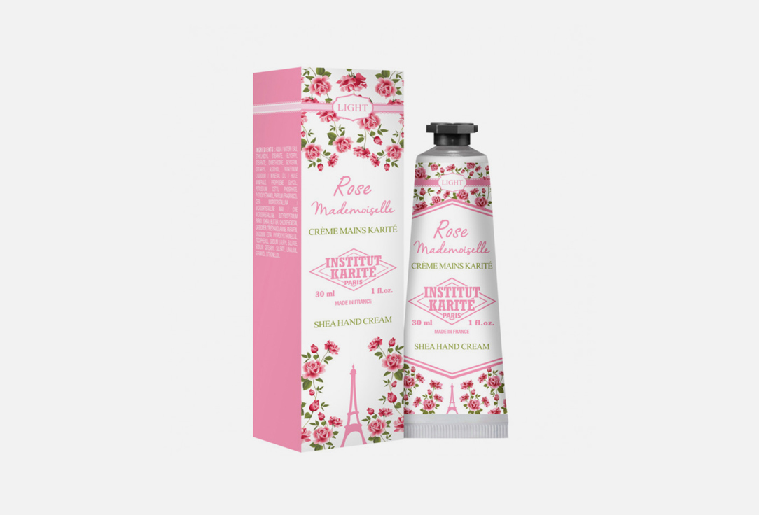 INSTITUT KARITE PARIS Moisturizing & Nourishing hand cream Rose Mademoiselle Shea Hand Cream 30 ml INSTITUT KARITE PARIS Moisturizing & Nourishing hand cream Rose Mademoiselle Shea Hand Cream
