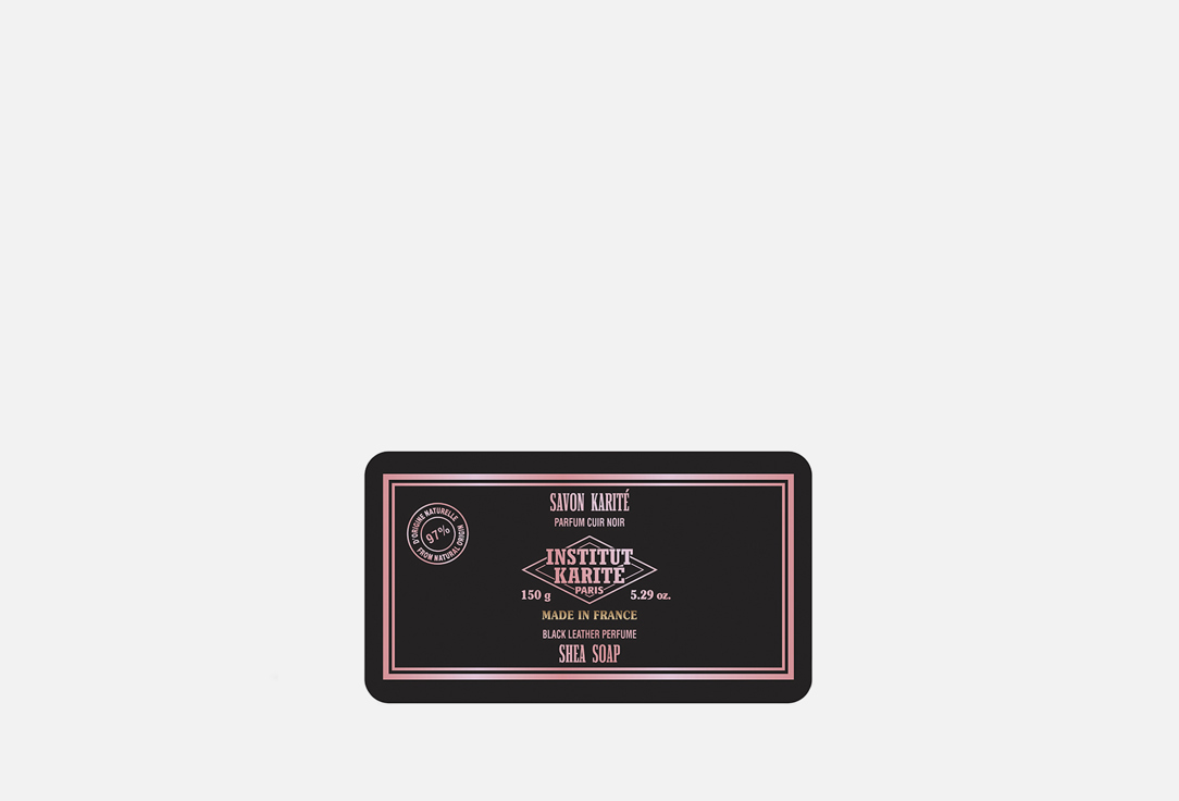 INSTITUT KARITE PARIS Moisturizing & Nourishing Solid cleansing soap Black Leather perfume Shea Soap 150 g INSTITUT KARITE PARIS Moisturizing & Nourishing Solid cleansing soap Black Leather perfume Shea Soap