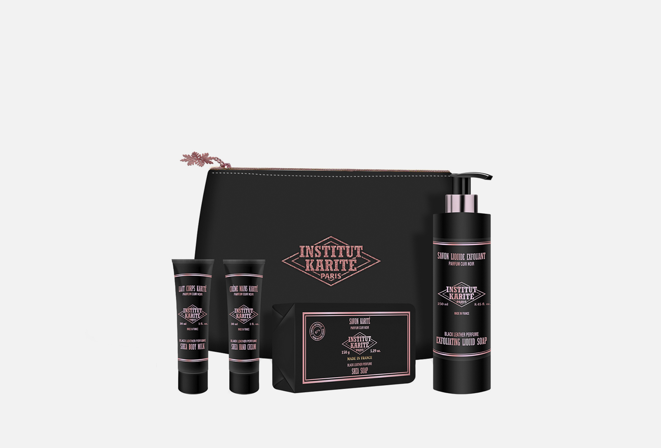 BLACK LEATHER GIFT SET  5 
