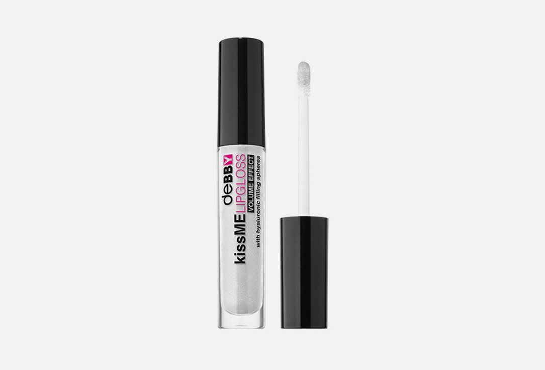 Debby Lip gloss Kiss me volume effect 02, White pearly 4.5 g Debby Lip gloss Kiss me volume effect