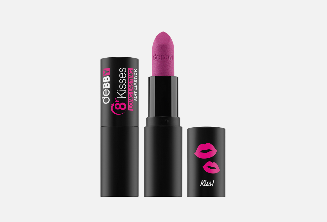 Debby Matte long lasting lipstick 8h kisses 12, Emotional cyclamen 4.5 g Debby Matte long lasting lipstick 8h kisses