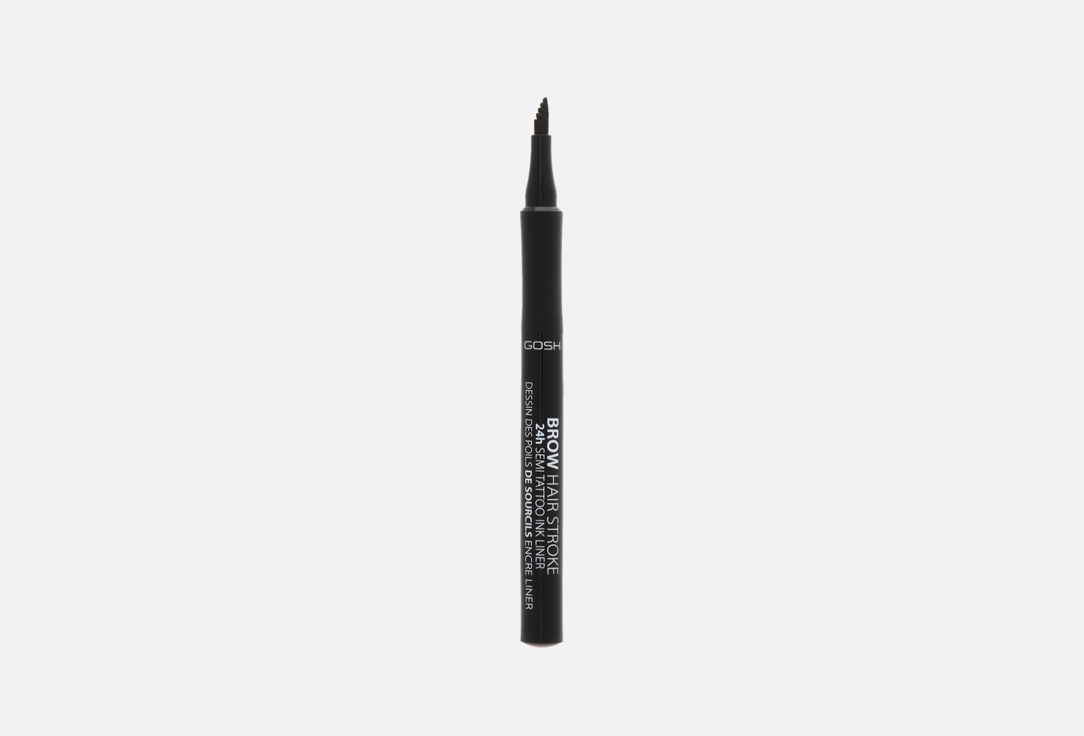 Gosh Semi Tattoo Ink Brow Liner BROW HAIR STROKE 24H 003, Dark brown 1 ml Gosh Semi Tattoo Ink Brow Liner BROW HAIR STROKE 24H