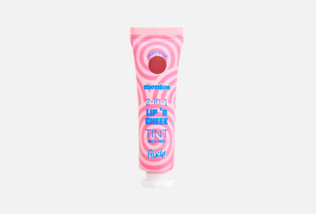 Rude Licence Lip Tint Mentos 2 In 1 Lip'n Cheek Tint Deep rose 15 ml Rude Licence Lip Tint Mentos 2 In 1 Lip'n Cheek Tint