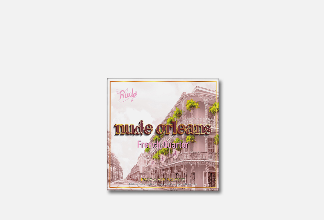 Rude Cosmetics Face & eye palette Nude Orleans French quarter 25.2 g Rude Cosmetics Face & eye palette Nude Orleans