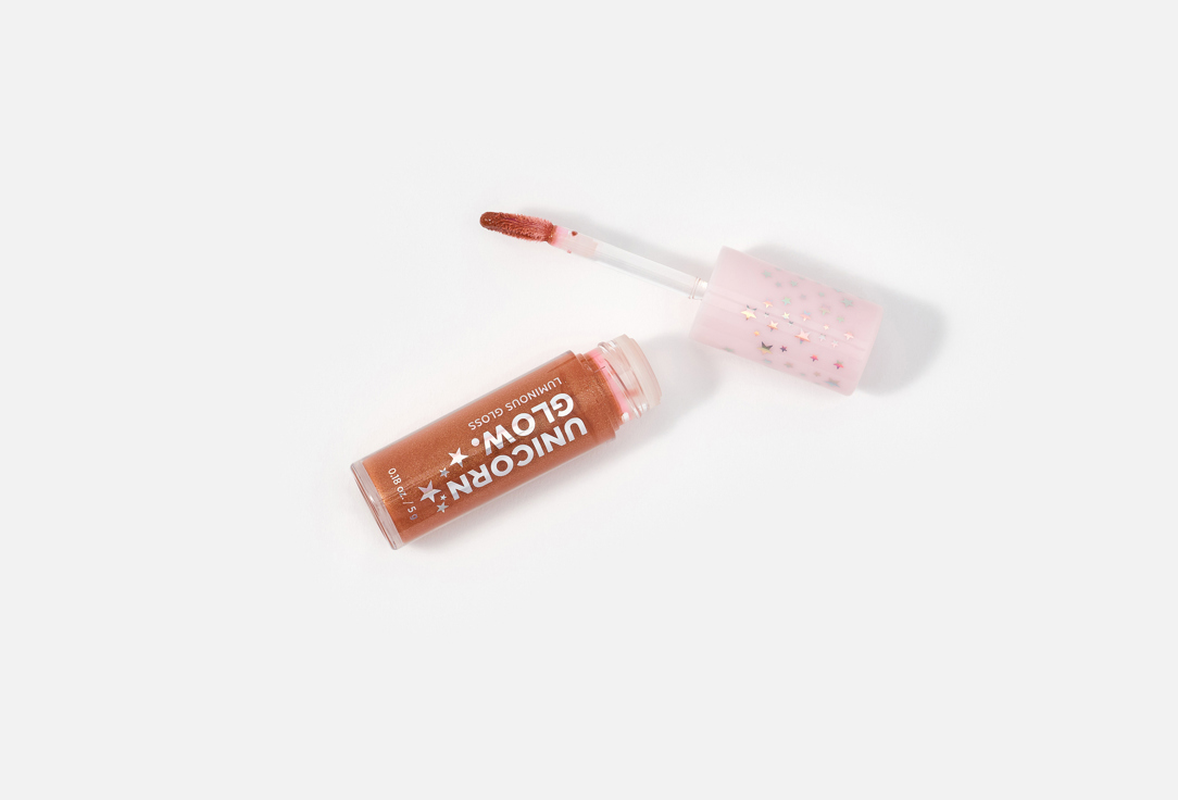 UNICORN GLOW. Lip Gloss Luminous 02, Topaz 5 ml UNICORN GLOW. Lip Gloss Luminous