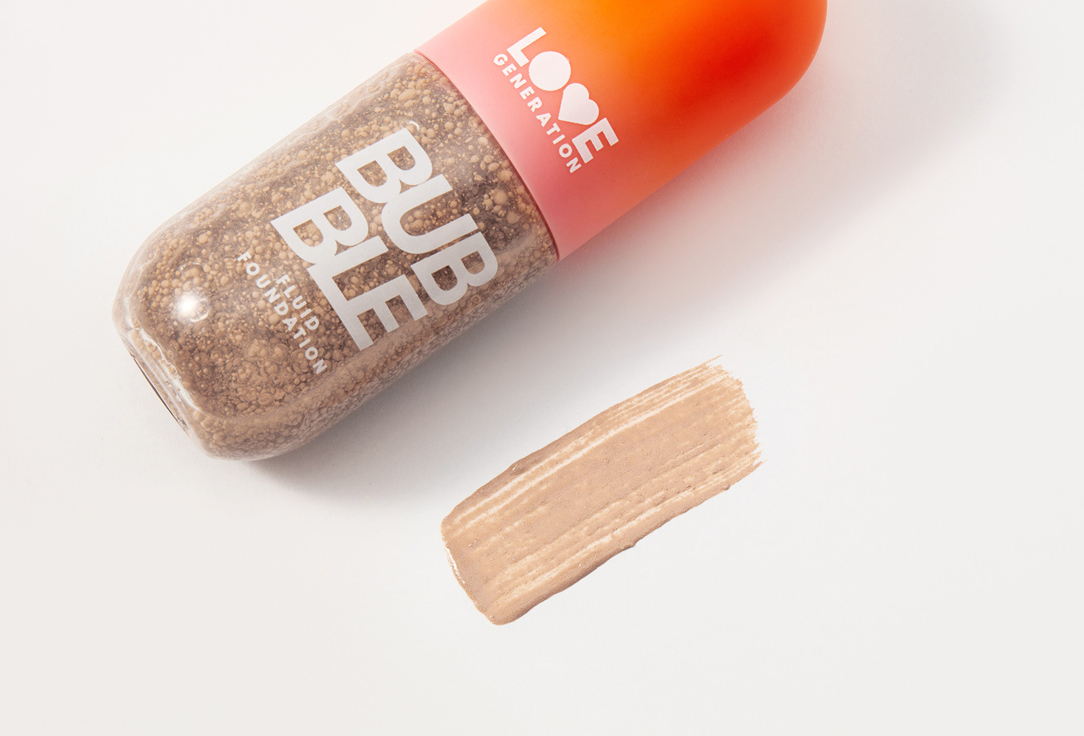 Love Generation Satin Fluid Foundation Bubble 02 40 ml Love Generation Satin Fluid Foundation Bubble