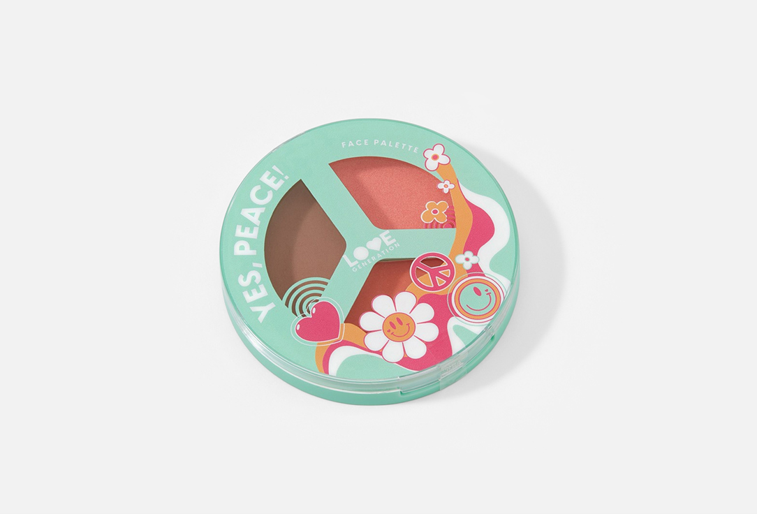 Love Generation Face Palette Yes, Peace! 01 9.6 g Love Generation Face Palette Yes, Peace!