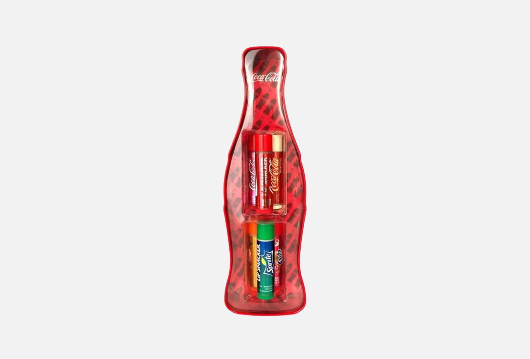 LIP SMACKER Lip Balm Set Coca-Cola Vintage Bottle Tin Box Multipack