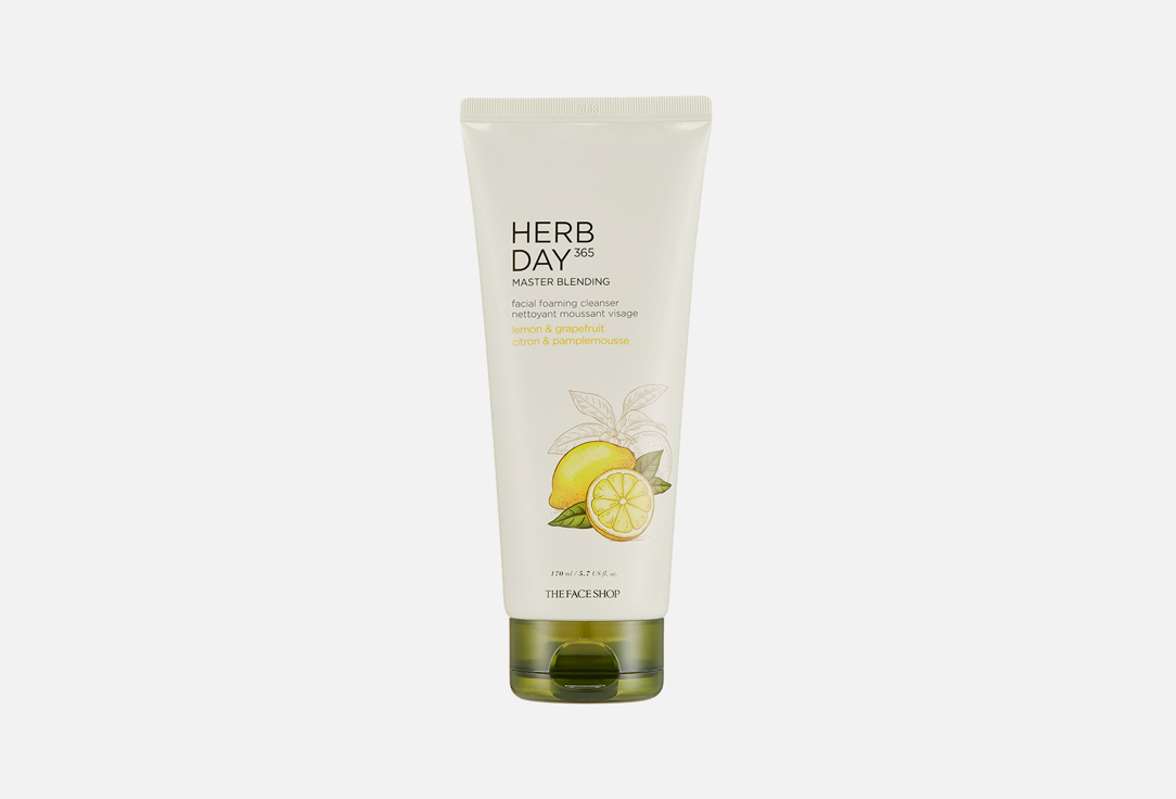 THE FACE SHOP Face Foaming Cleanser Herbday 365 master blending lemon & grapefruit 170 ml THE FACE SHOP Face Foaming Cleanser Herbday 365 master blending lemon & grapefruit