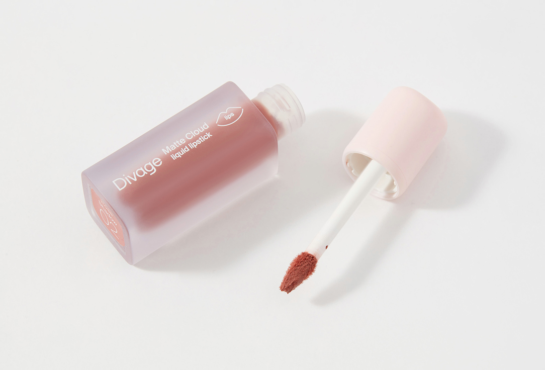 Divage Liquid Lipstick Matte Cloud 02, Rose shadow 2.8 ml Divage Liquid Lipstick Matte Cloud