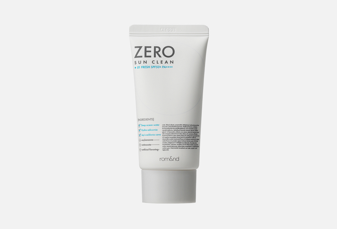 Rom&nd Sunscreen cream SPF50+ PA++++ Zero Sun Clean