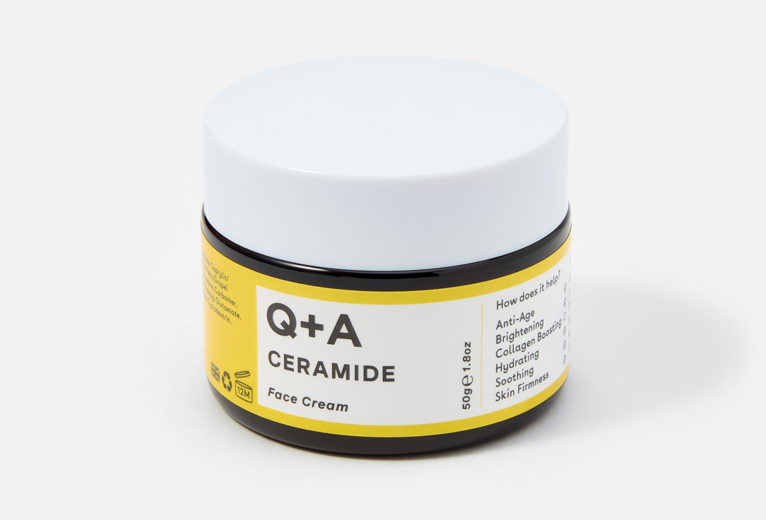 Q+A Barrier-strengthening face cream Ceramide