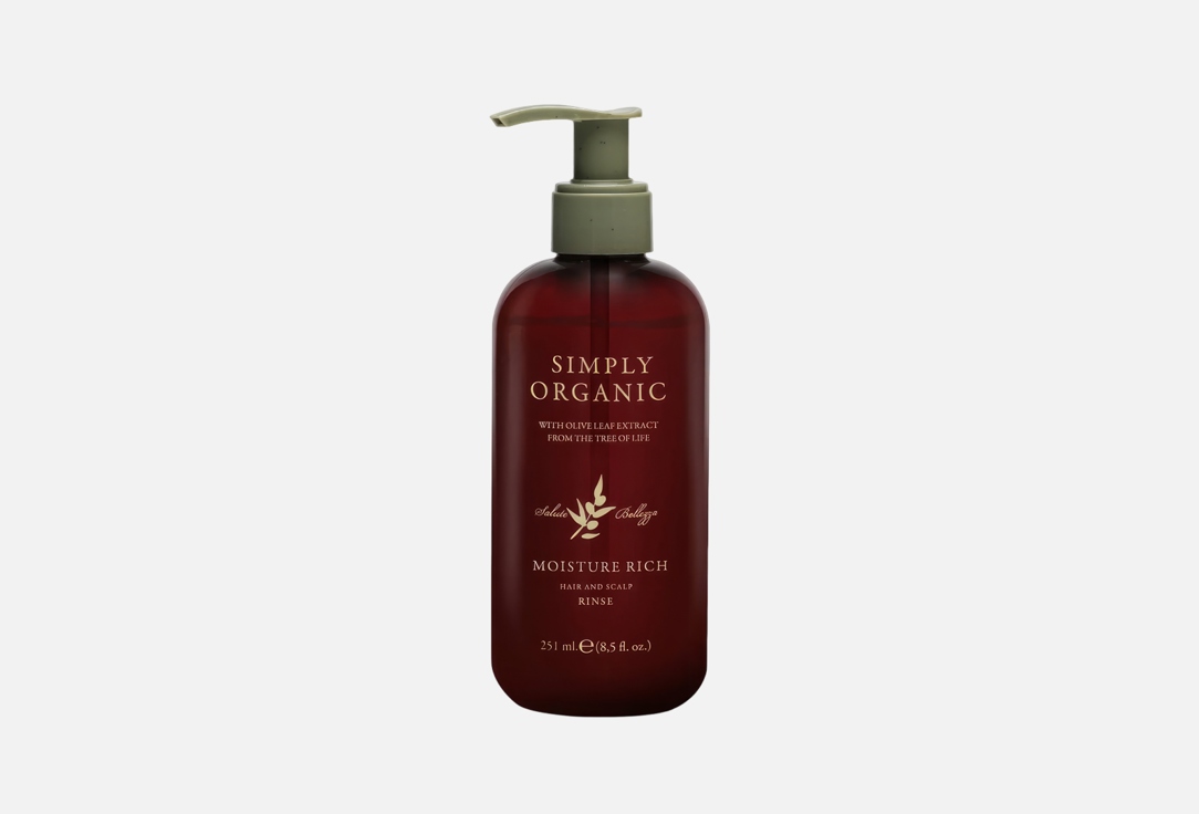 Simply Organic Hair conditioner Moisture rich rinse 251 ml Simply Organic Hair conditioner Moisture rich rinse