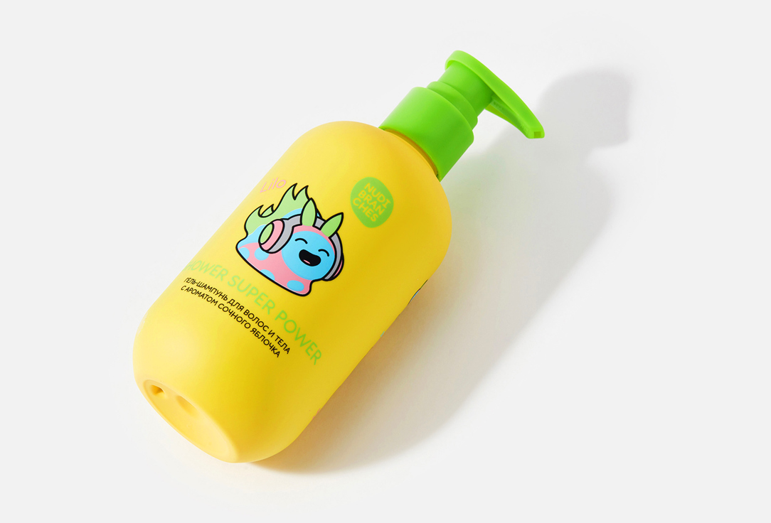 Nudibranches Cleansing Hair&Body Gel Shampoo Shower super power! bouncy apple