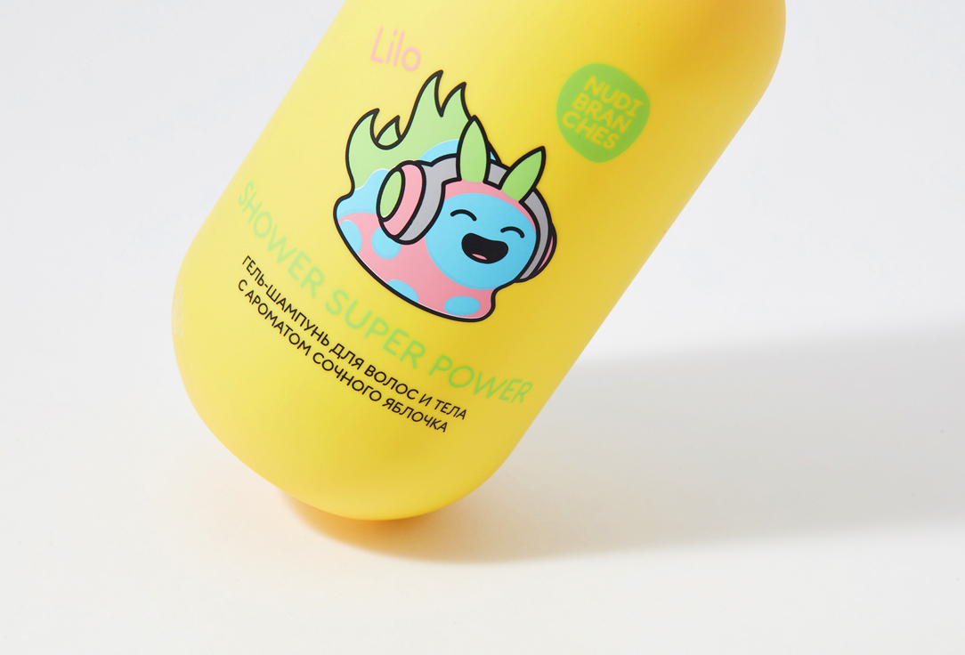 Nudibranches Cleansing Hair&Body Gel Shampoo Shower super power! bouncy apple