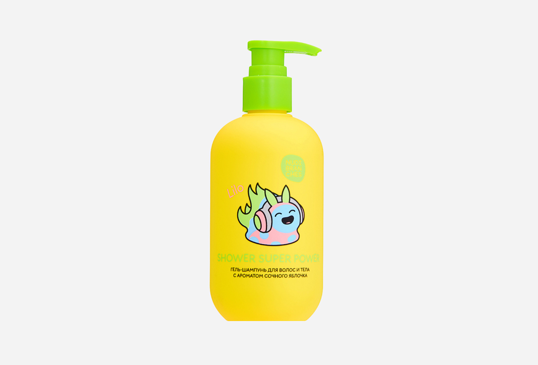 Nudibranches Cleansing Hair&Body Gel Shampoo Shower super power! bouncy apple