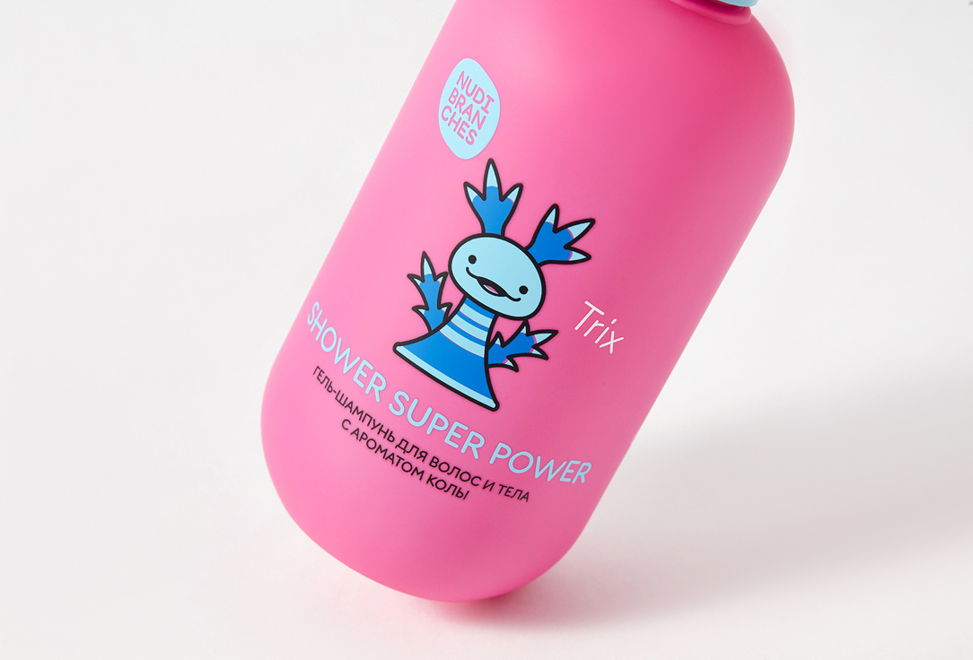 Nudibranches Cleansing Hair&Body Gel Shampoo Shower super power! Cola