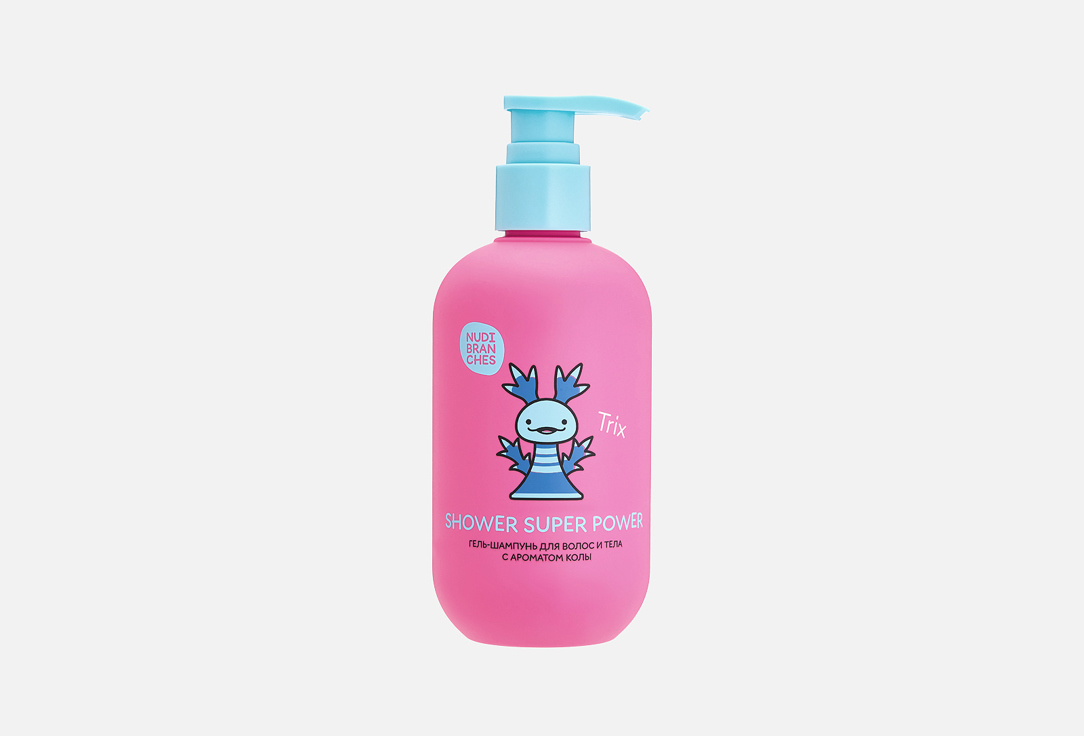 Nudibranches Cleansing Hair&Body Gel Shampoo Shower super power! Cola