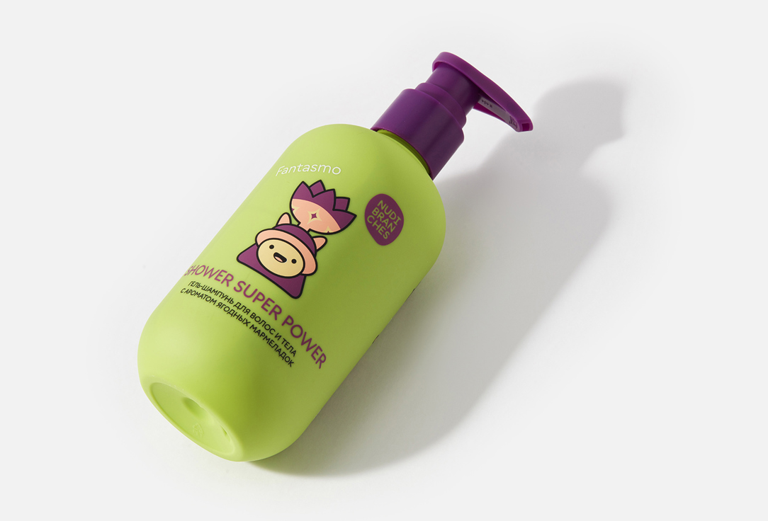 Nudibranches Cleansing hair&body gel shampoo Shower super power! gummy berries