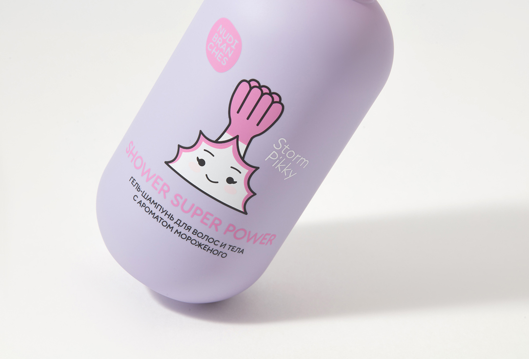 Nudibranches Cleansing Hair&Body Gel Shampoo Shower super power! ice cream