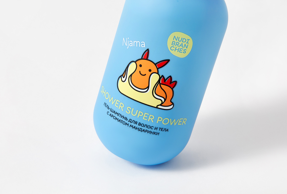 Nudibranches Cleansing Hair&Body Gel Shampoo Shower super power! bouncing tangerine