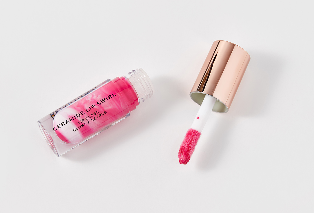 MakeUp Revolution Moisturizing Lip Gloss Ceramide Swirl Berry pink 4.5 ml MakeUp Revolution Moisturizing Lip Gloss Ceramide Swirl