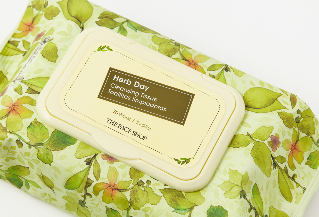 THE FACE SHOP Makeup remover wipes Herb Day