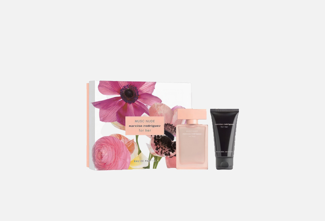 Narciso Rodriguez Eau De Parfum & Body Lotion set FOR HER MUSC NUDE 2 pcs Narciso Rodriguez Eau De Parfum & Body Lotion set FOR HER MUSC NUDE