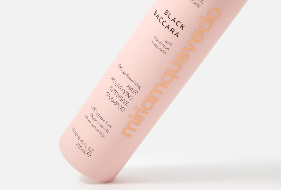 Miriam Quevedo Hair Multiplying Shampoo Black Baccara Cellular