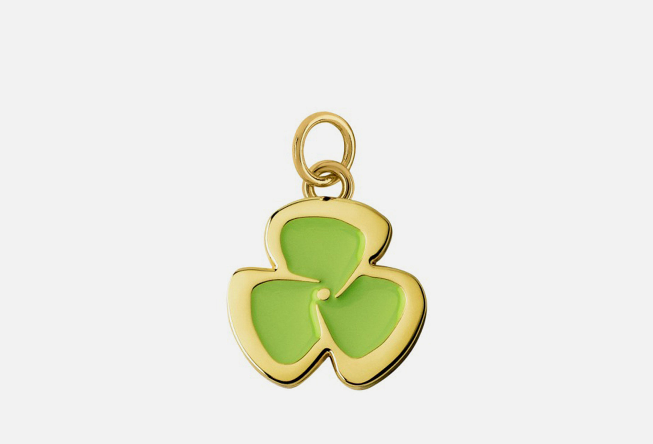 Green pansy charm 1