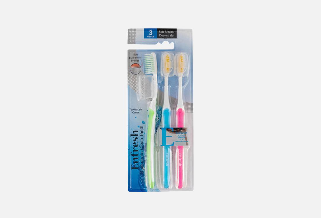 Enfresh Toothbrush Set Dual-Strata Clean Teeth