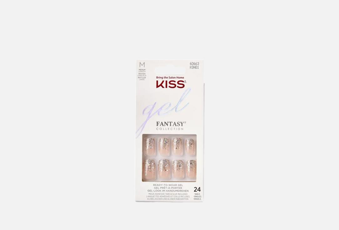 KISS NEW YORK Professional Press-On Gel Nails Gel Fantasy Medium Length