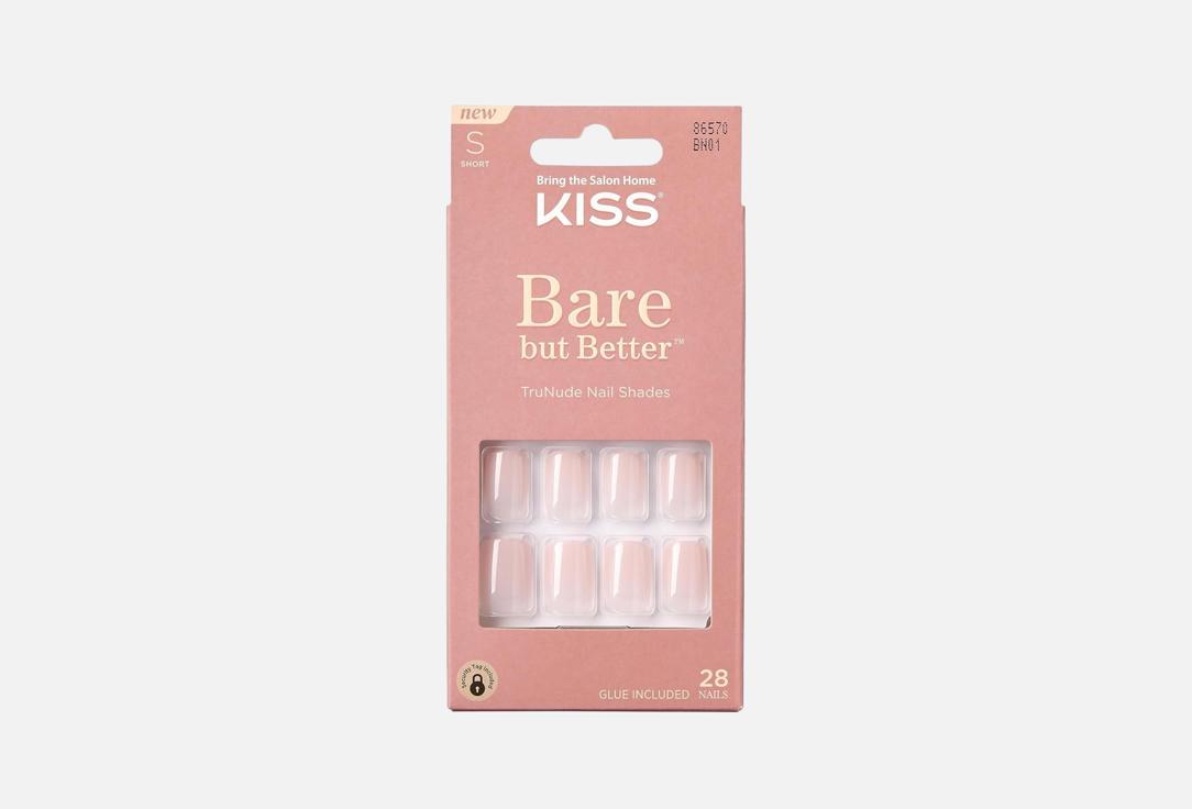 KISS NEW YORK Professional Press-On Gel Nails Bare but Better Short